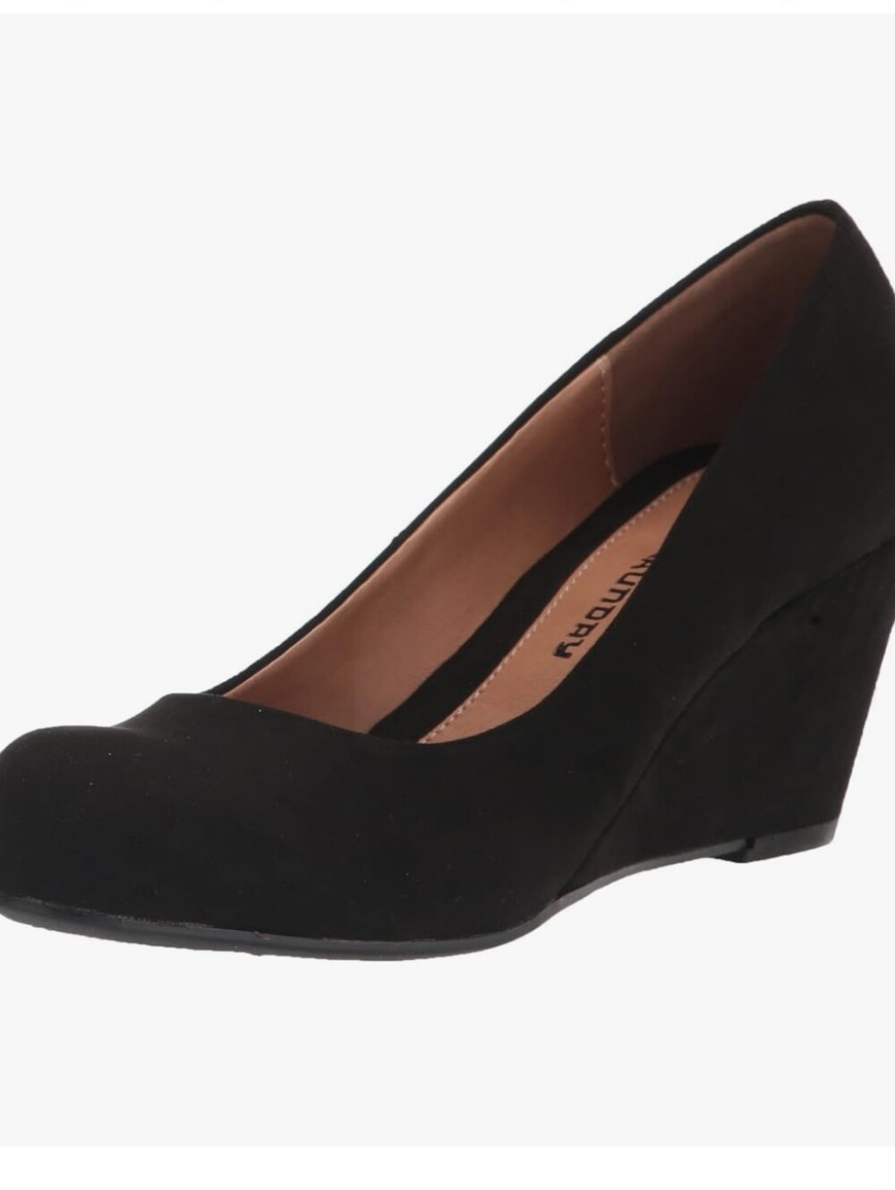 CL by Chinese Laundry Black Suede Wedge Pump Size 8.5